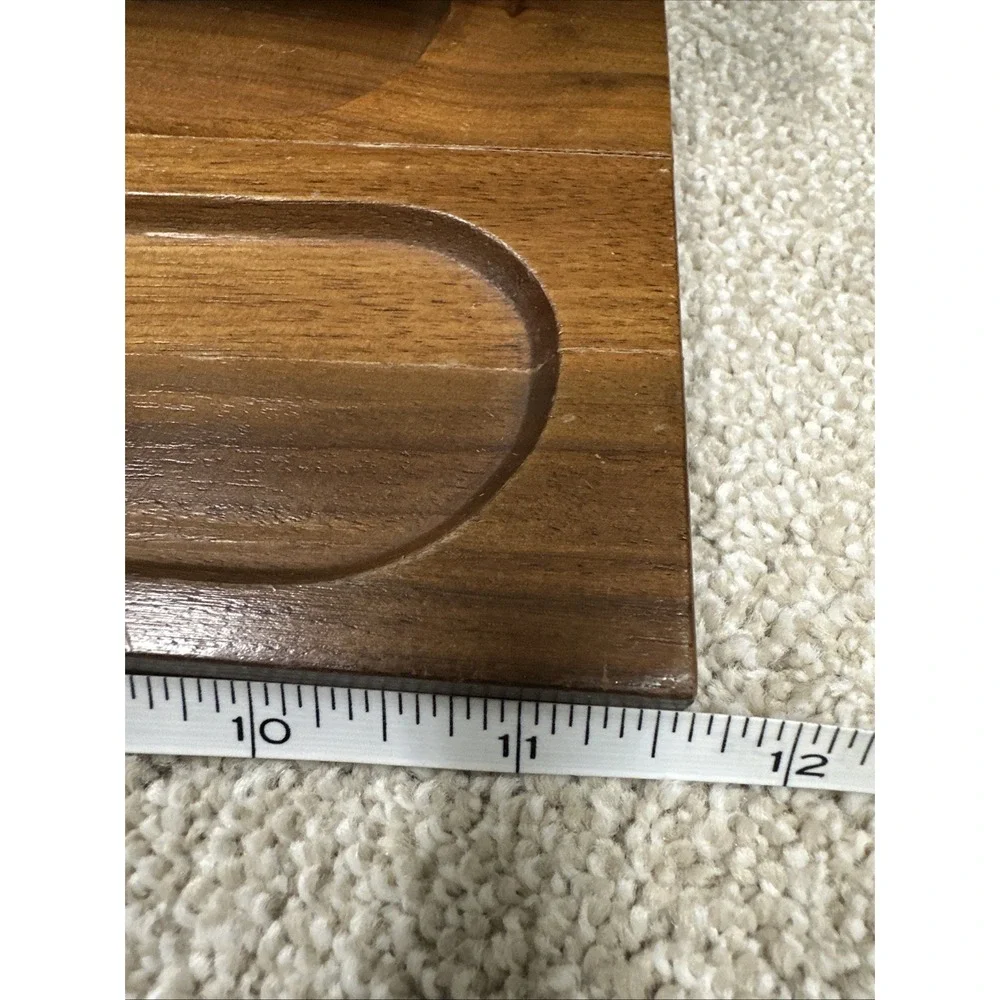 mid-century modern men's dresser valet and desk organizer Vintage Brass Accents